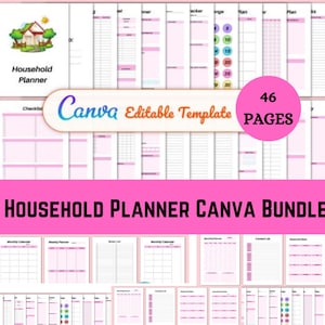 Digital Household Planner, Family Planner, Family Calendar, Family Chore List, Household Budget, Household Management, Goodnotes iPadplanner