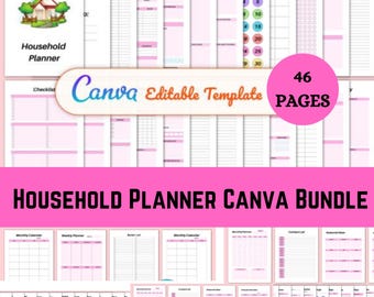 Digital Household Planner, Family Planner, Family Calendar, Family Chore List, Household Budget, Household Management, Goodnotes iPadplanner