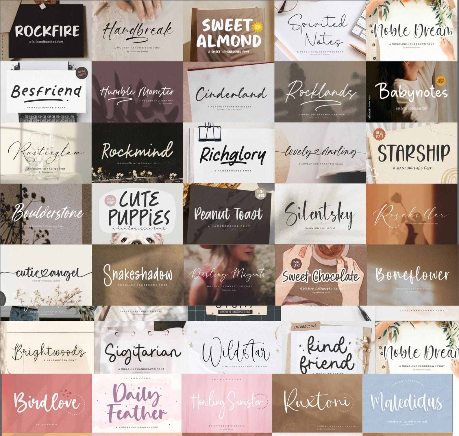 357+ Fonts Bundle, Script Fonts, Crafting, Handwritten Fonts, Serif ...