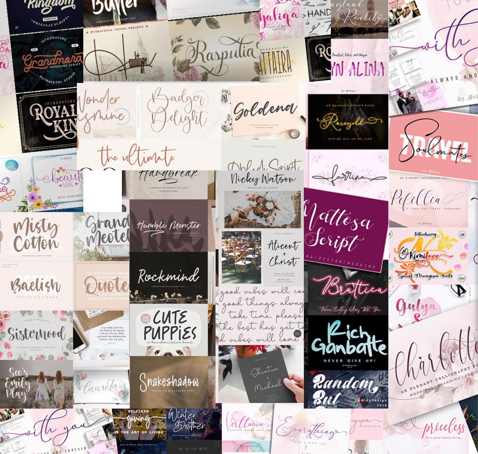 357+ Fonts Bundle, Script Fonts, Crafting, Handwritten Fonts, Serif ...