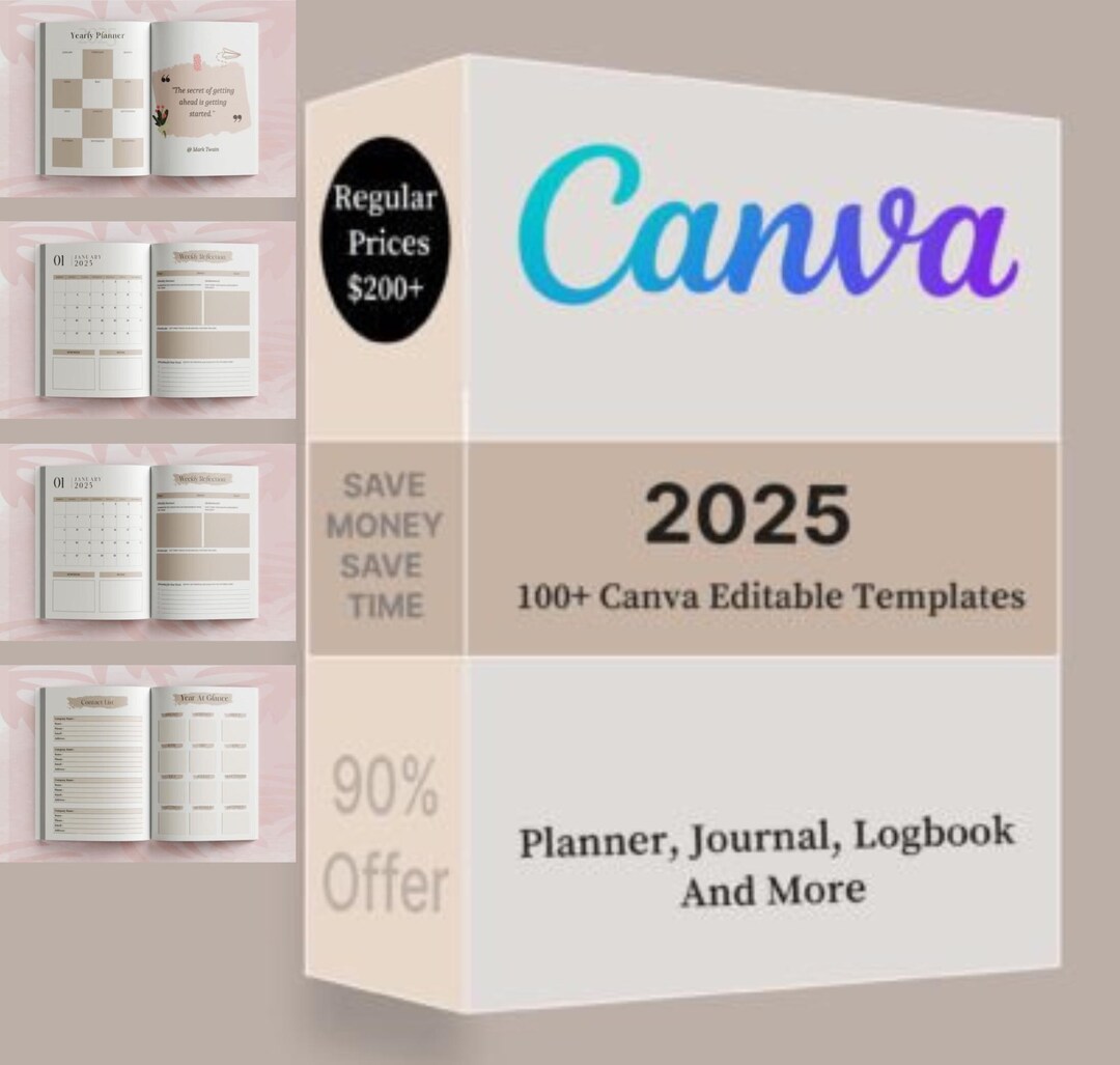 ENTIRE STORE - Canva Frames Mega Bundle - Editable Template - Easy Drag ...