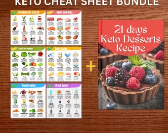 Keto cheatsheet keto diet plan ketogenic diet diabetes diet digital Printable keto Keto meal planning Low-carb diet Ketosis guide