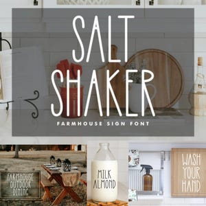 Salt Shake Font - Bubble Font - Shiny Font - Cute Fonts - saltshaker Font - Retro Font - Fonts for Procreate - Fonts for iPad - Blog Pixie