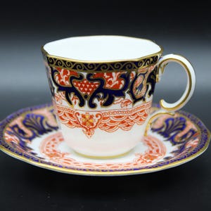 A Royal Crown Derby Imari Pattern &#39;4651&#39; Cup & Saucer Duo
