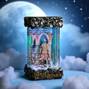 Custom Resin Lamp, Personalized Night Light, Handmade Epoxy Lamp, Fantasy Gift, Unique Home Decor, Gift for Him, Father&#39;s day,  Mother&#39;s day