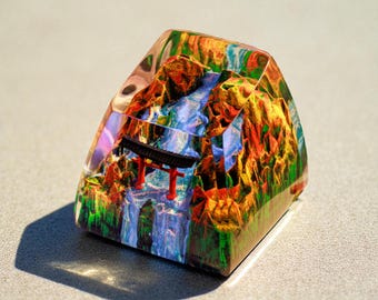 Anime keycaps, torii keycap, japanese keycaps, custom keycaps, ESC keycap, resin keycap, landscape keycap, artisan keycap, cute keycaps