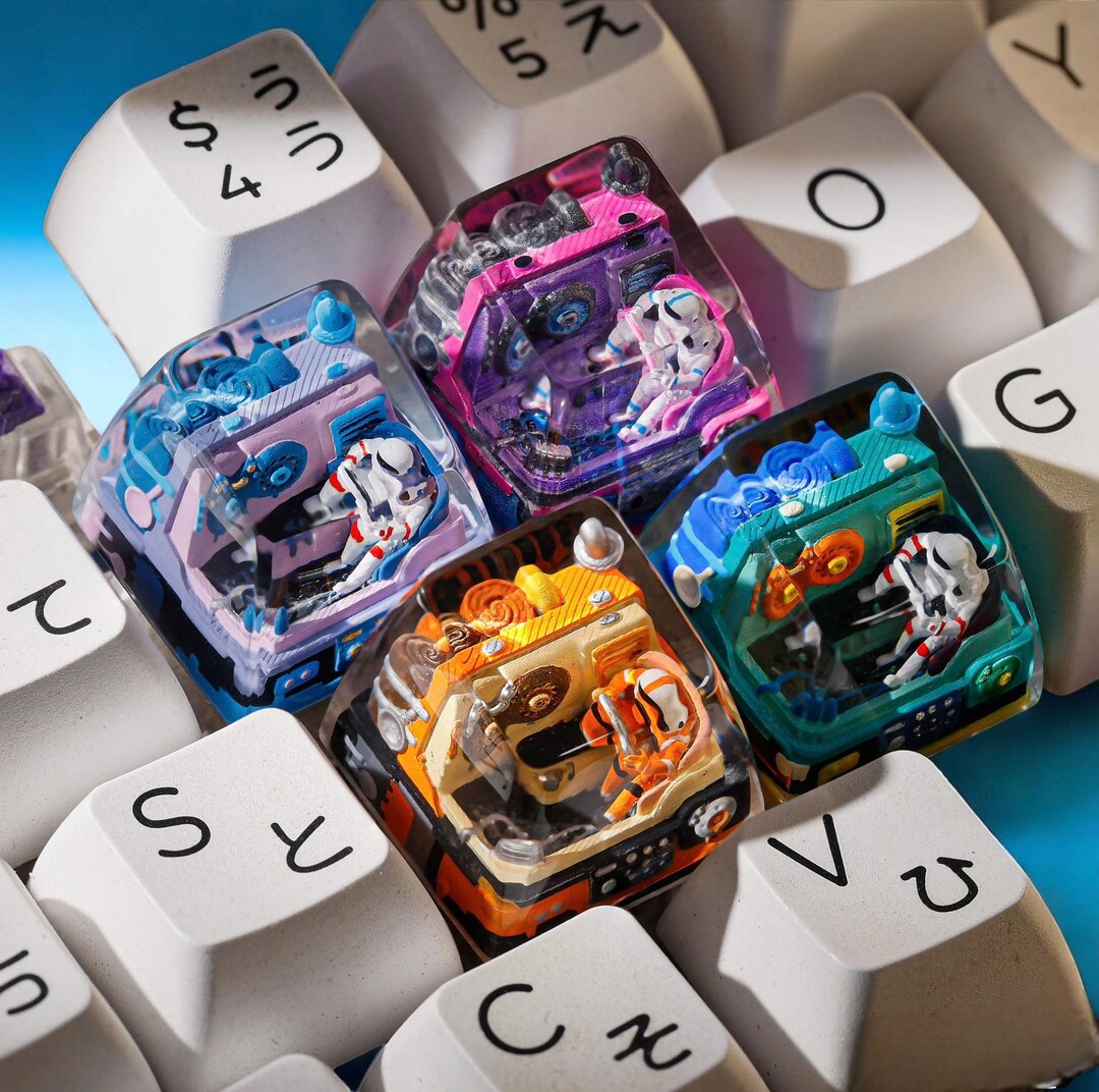 Astronaut Resin Keycap, Galaxy Keycap, Interstellar Artisan Keycaps ...