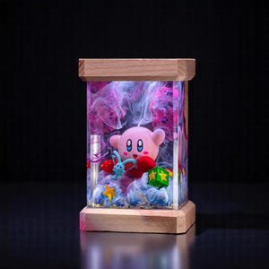 Custom Resin Lamp, Custom Cartoon-Inspired Epoxy Resin Lamp, Personalized Gift For Him, Custom Night Light and Handmade Gifts for Home Decor