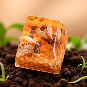 Süße Biene und Honig Tastenkappe Sweet Honey Bees Artisan Keycap Benutzerdefinierte Escape Tastenkappe