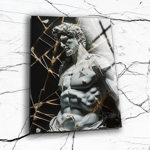Wall Sculpture - Modern Glass Decoration - Wall Hanging - Large Wall Decor - Home and Office Wall Decor - Glass Print - Birthday Gift