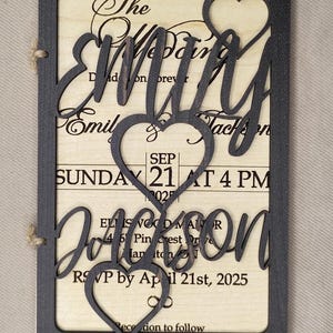 Ensemble de faire-part de mariage en bois | Faire-part de mariage rustique | Faire-part rustique | Faire-part de mariage |  Mariage à destination | Faire-part de mariage