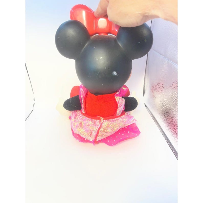 Vintage Mattel Disney Twinkle Sparkle Minnie Mouse Light Up Musical Plush image 3