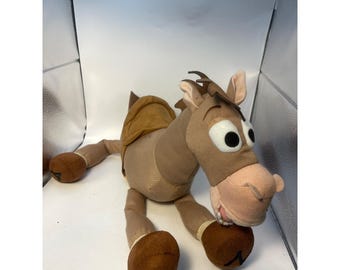 Disney Pixar Toy Story Cute Horse Bullseye Plush Toy 13.5" W x 18" H Brown