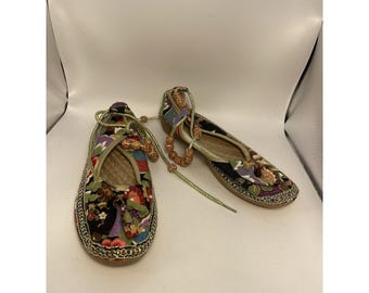 S 7.5 Chinese Embroidery Hanfu Shoes Women Traditional Ancient Costume Classic