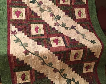 Tuscan Hillside quilt (Finished Quilt for Sale)