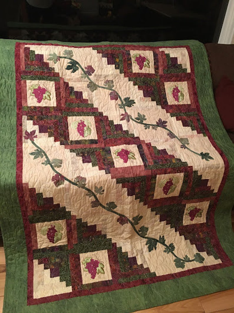 Tuscan Hillside Quilt finished Quilt for