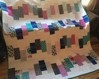 Modern Contraflow (Finished Quilt for Sale)