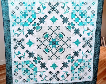 Sew In Love - handmade quilt 76" x 76"