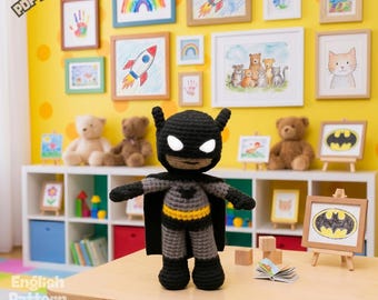 Bat Crochet Pattern, Amigurumi Plush Tutorial (PDF Download)