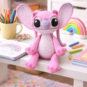 crochet pattern, crochet doll, Amigurumi Making , doll pattern , amigurumi doll , amigurumi , crochet toy ,amigurumi pattern ,cute doll amigurumi ,Stitch Amigurumi , Stitch crochet , Stitch, Stitch pattern ,Labubu pattern , Labubu , Labubu Crochet