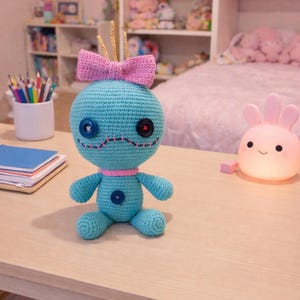 crochet pattern, crochet doll, Amigurumi Making , doll pattern , amigurumi doll , amigurumi , crochet toy ,amigurumi pattern ,cute doll amigurumi ,Stitch Amigurumi , Stitch crochet , Stitch, Stitch pattern ,Labubu pattern , Labubu , Labubu Crochet
