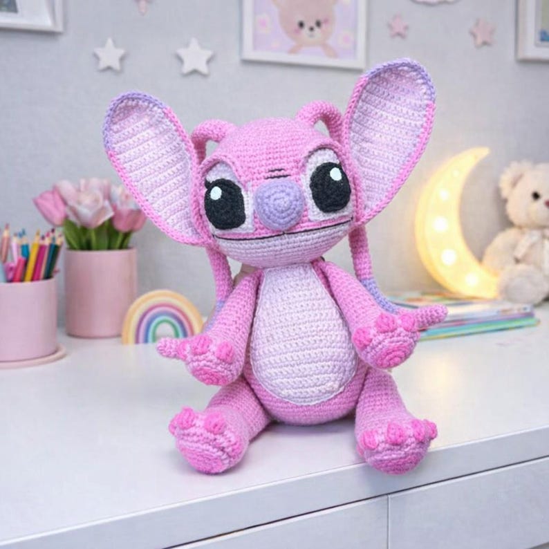 crochet pattern, crochet doll, Amigurumi Making , doll pattern , amigurumi doll , amigurumi , crochet toy ,amigurumi pattern ,cute doll amigurumi ,Stitch Amigurumi , Stitch crochet , Stitch, Stitch pattern ,Labubu pattern , Labubu , Labubu Crochet