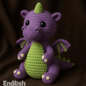 Toothless Dragon Amigurumi Crochet PDF Pattern - Dragon Fury Inspired Plush Toy, Kawaii Stuffed Animal, Digital Download for All Levels