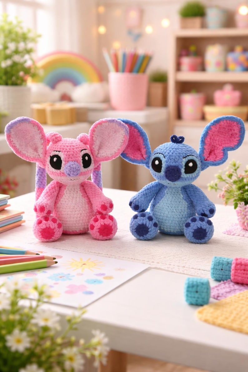 crochet pattern, crochet doll, Amigurumi Making , doll pattern , amigurumi doll , amigurumi , crochet toy ,amigurumi pattern ,cute doll amigurumi ,Stitch Amigurumi , Stitch crochet , Stitch, Stitch pattern ,Labubu pattern , Labubu , Labubu Crochet