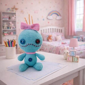 crochet pattern, crochet doll, Amigurumi Making , doll pattern , amigurumi doll , amigurumi , crochet toy ,amigurumi pattern ,cute doll amigurumi ,Stitch Amigurumi , Stitch crochet , Stitch, Stitch pattern ,Labubu pattern , Labubu , Labubu Crochet