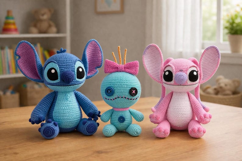 crochet pattern, crochet doll, Amigurumi Making , doll pattern , amigurumi doll , amigurumi , crochet toy ,amigurumi pattern ,cute doll amigurumi ,Stitch Amigurumi , Stitch crochet , Stitch, Stitch pattern ,Labubu pattern , Labubu , Labubu Crochet