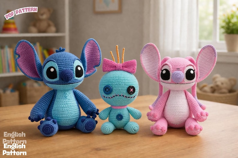 crochet pattern, crochet doll, Amigurumi Making , doll pattern , amigurumi doll , amigurumi , crochet toy ,amigurumi pattern ,cute doll amigurumi ,Stitch Amigurumi , Stitch crochet , Stitch, Stitch pattern ,Labubu pattern , Labubu , Labubu Crochet