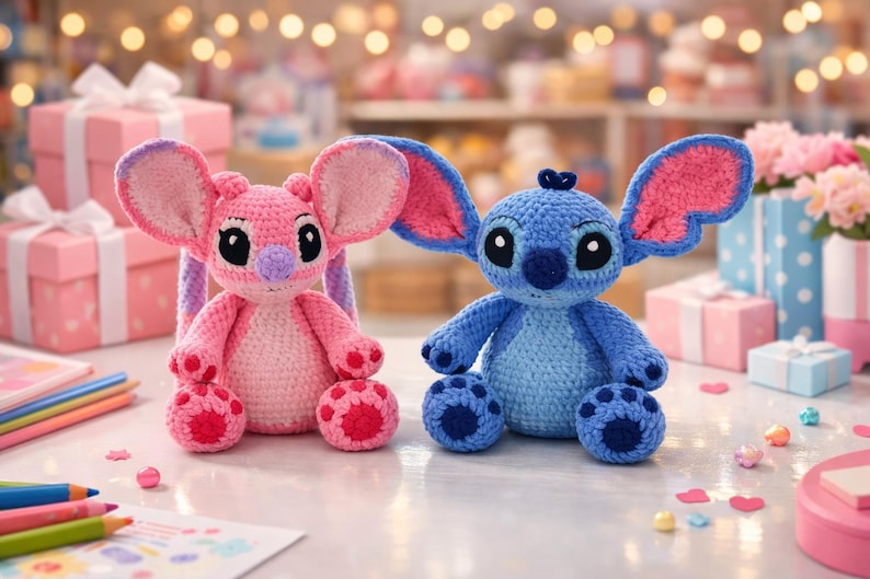 crochet pattern, crochet doll, Amigurumi Making , doll pattern , amigurumi doll , amigurumi , crochet toy ,amigurumi pattern ,cute doll amigurumi ,Stitch Amigurumi , Stitch crochet , Stitch, Stitch pattern ,Labubu pattern , Labubu , Labubu Crochet