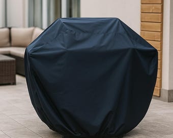 Canvas Grill Cover for Patios - Waterproof Heavy Duty BBQ Protection, Custom Size Outdoor Grilling Protector, All-Weather Garden Protection