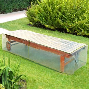 Clear Nylon Chaise Lounge Cover UV Resistant Sun Lounger Protection for Outdoor Sun-bed Waterproof Dustproof