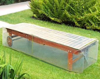 Clear Nylon Chaise Lounge Cover: UV Resistant Sunbed Protector