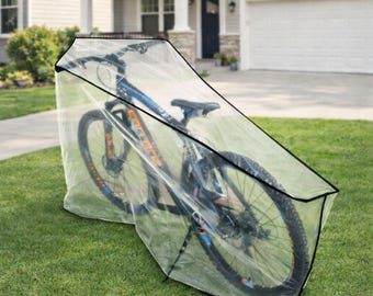 Clear Bicycle Cover Bicycle Protection Transparent Shield Outdoor Storage Weatherproof Solution Custom Size Rain Proof Dust Guard