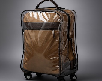 Clear PVC Luggage Cover: Heavy Duty Waterproof Suitcase Protector