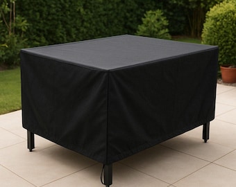 Custom Canvas Patio Table Cover Waterproof UV Resistant - Personalized Outdoor Furniture Protection, Durable Table Protector