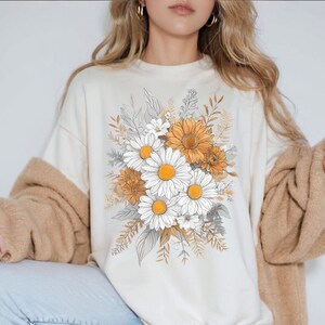 Floral Cottagecore PNG | Spring Flowers Sublimation Design | Botanical Digital Download File | Summer Flower Nature Design for Shirt for Mug
