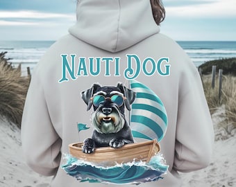 Nautical Schnauzer PNG, Summer Dog Mom Design (Digital Download)