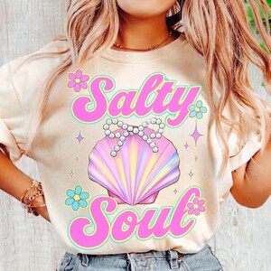 Summer Salty Soul Png, Trendy Summer Png, Beach Png, Beach Vibes Png, Aesthetic Summer Png, Summer Vibes Png, Summer DTF instant download