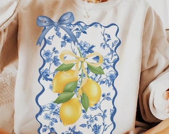 Lemon Coquette Bow Sublimation PNG, Trendy Summer Design (Digital Download)