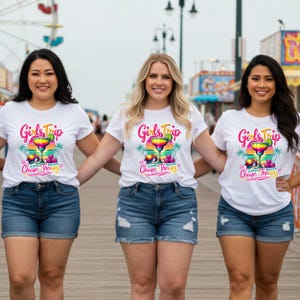 Girls Trip T-Shirt: Cheaper Than Therapy - Tropical Vacation Tee