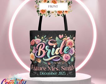 Bolsa de mano personalizada para novia, regalo de despedida de soltera y compromiso