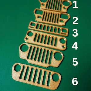 Trail Rig Grille Keychain – Off-Road SUV Front End Design – 3D Printed Adventure Keychain – Multiple Styles