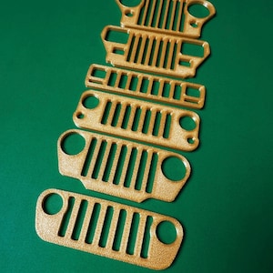 Jeep Grille Keychain Collection - 3D Printed