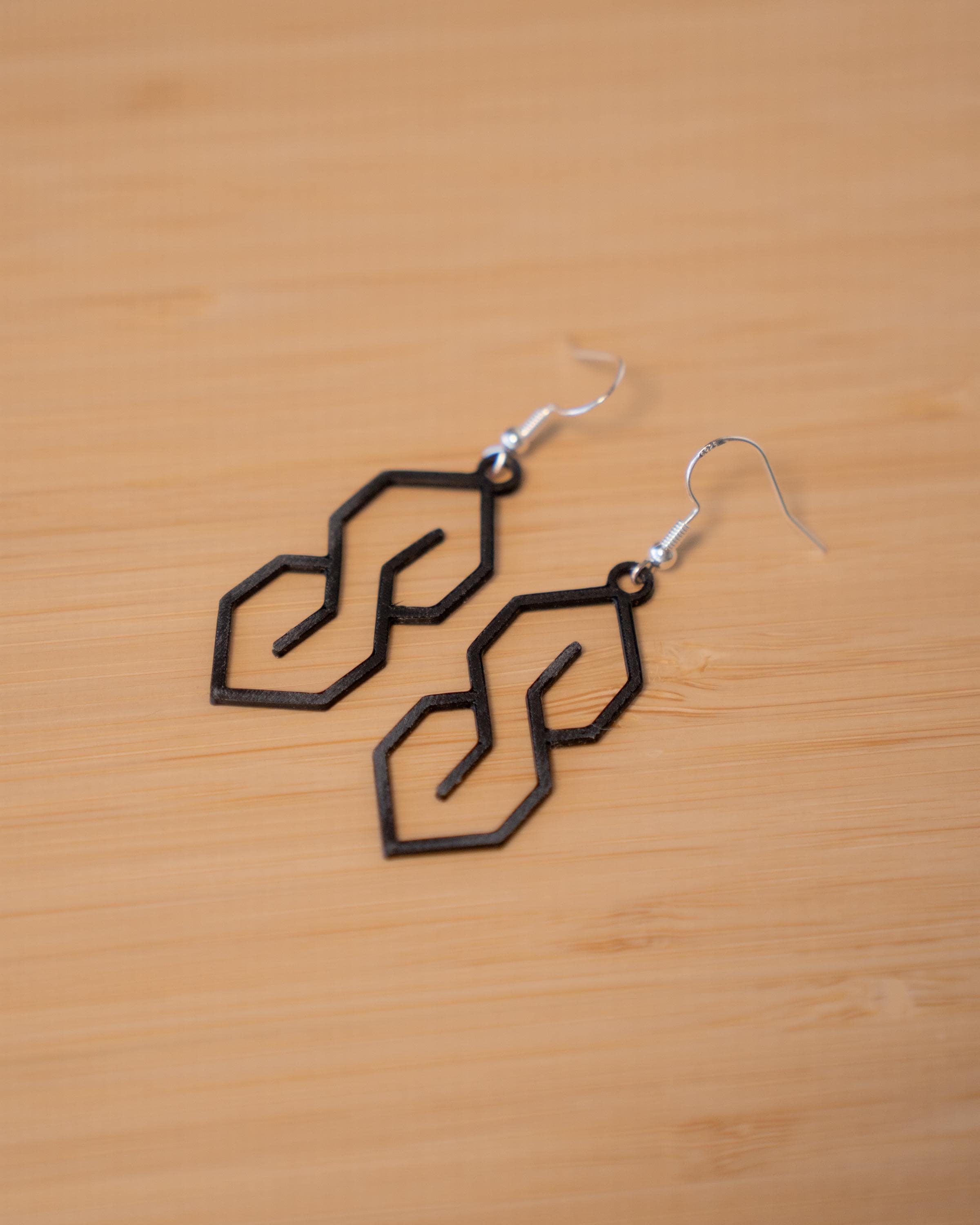 3D Printed Stussy S Earrings | Retro Graffiti Style Earrings