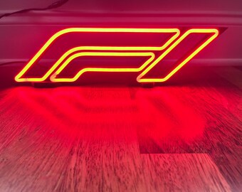 F1 Red NEON 3D Printed frame BLACK