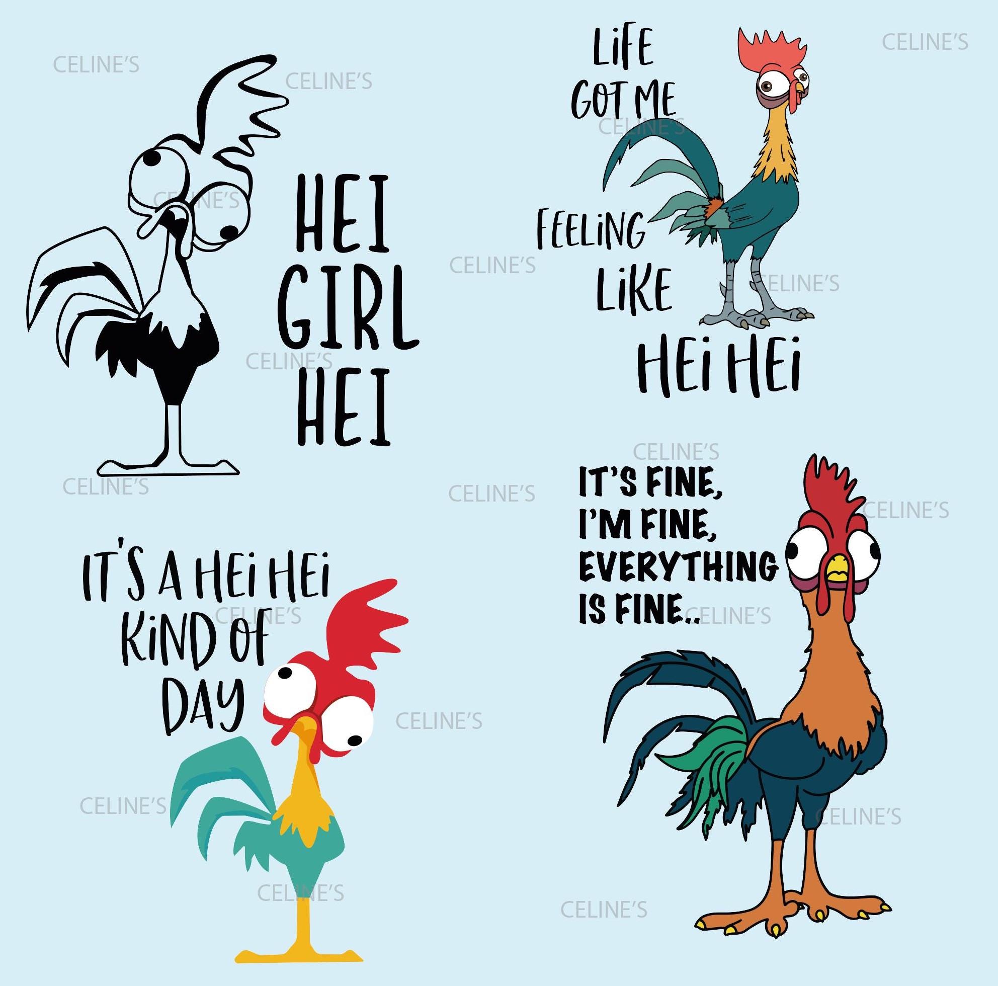Hei Hei Decal - Etsy