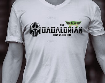 Dadalorian, Star Wars, Star Wars Mandalorian, Mandalorian, SVG & PNG - Instant Download - Transparent Background